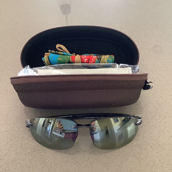 Maui Jim Accessories Mens Maui Jims Hookipa Rimless Sunglasses